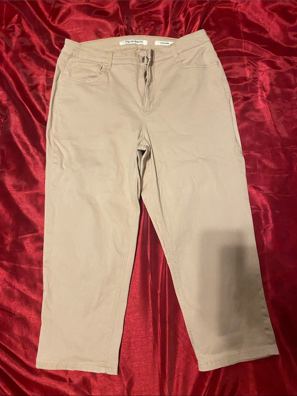 Jones New York Tan Ankle Crop Jeans